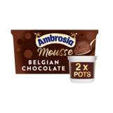 Ambrosia Belgian Chocolate Mousse Pots 2x60G