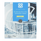 Co-op 45 Ultimate All in One Dishwasher Tablets Lemon 810g