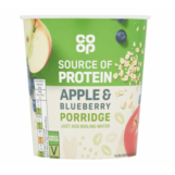 Co-op Apple & Blueberry Porridge 60G