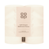 Co op Cream Bathroom Tissue 4 Rolls 2-Ply