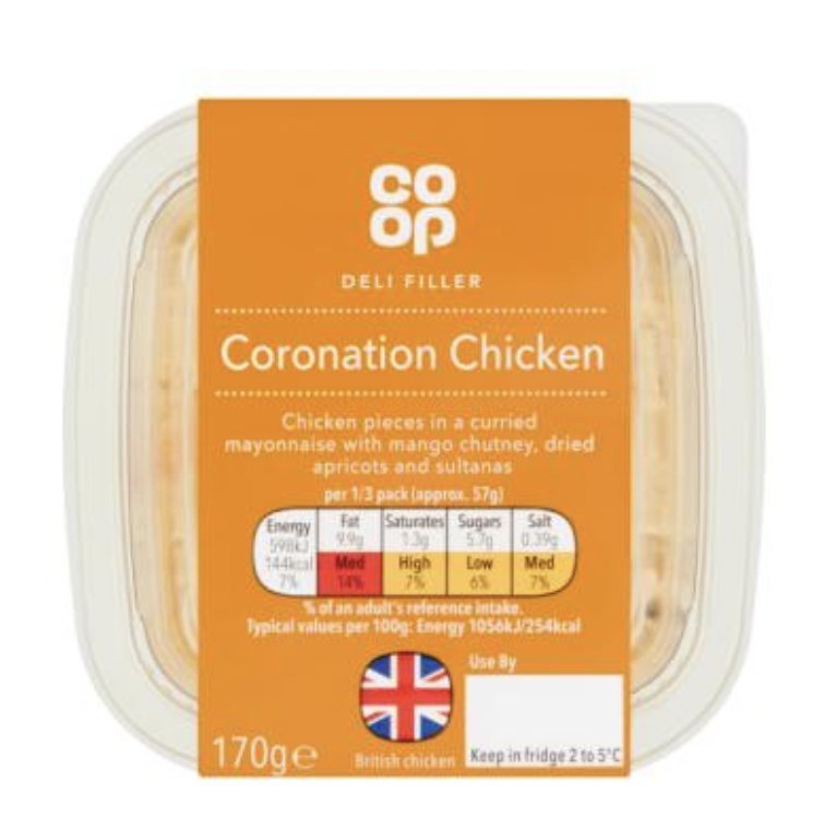Co-op Deli Filler Coronation Chicken 170g