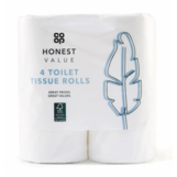 Co-op Honest Value Toilet Roll 4 Pack