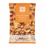 Co-op Honey Roasted Peanuts & Cashews 200g