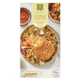 Co Op Meat Free 2 Cauliflower Cheese Grills 194g