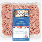 Co Op Outdoor Bred 5% Fat British Pork Mince 500g