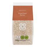 Co-op Wholefoods Dried Pearl Barley 500g