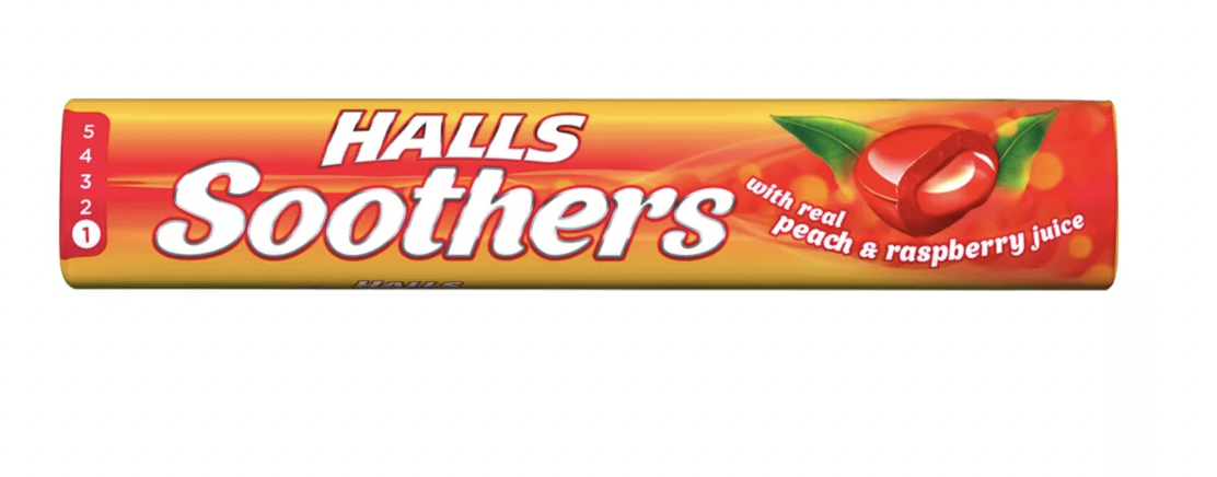 Halls Soothers - Peach & Raspberry