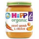 HiPP Organic Sweet Squash & Chicken Baby Food Jar 6+ Months