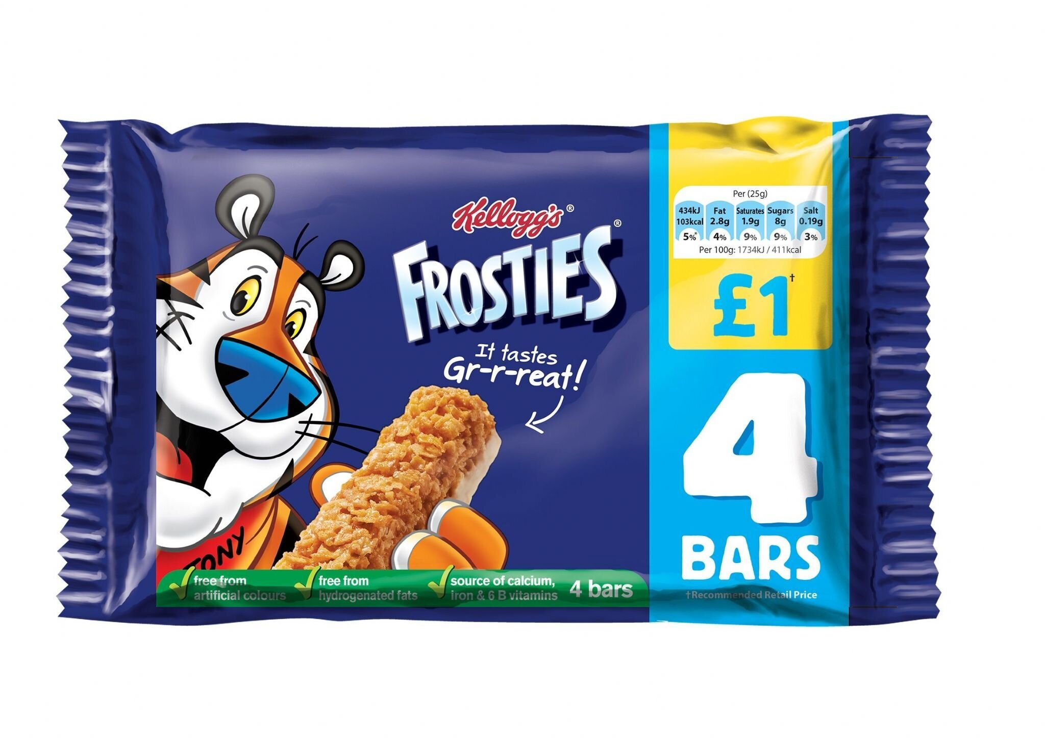 Kelloggs Frosties Cereal Bar 6x25g
