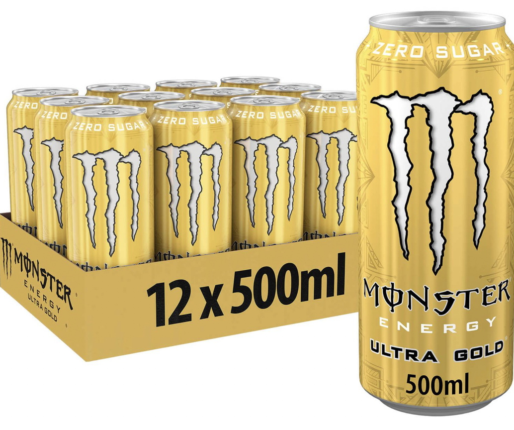 Monster Ultra Gold 12 x 500ml