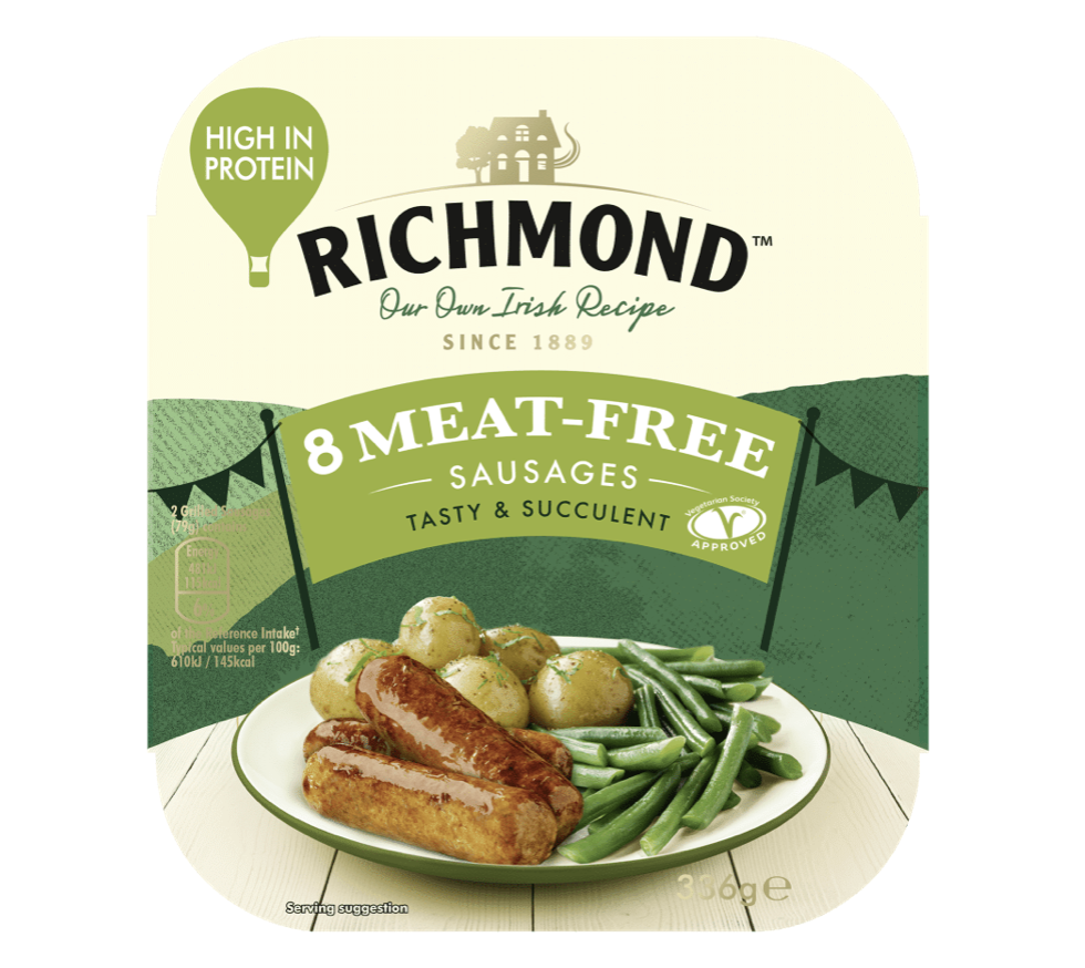 Richmond 8 Meat Free Sausages 336g