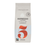 Sainsbury's Fairtrade Italian Espresso Coffee Beans, Strength 5 227g