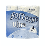 Softesse 3 Ply Ultra White Toilet Rolls 9pk