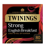 Twinings English Strong Breakfast Tea, 80 Tea Bags