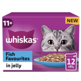 Whiskas 11+ Senior Wet Cat Food Fish Favourites in Jelly 12x85g